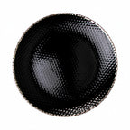 Thumbnail image #1 for Kadra Kitchenware Vikko Decor VD-1305-BKG Charger Plate, 13 inch, Black with Gold Rim Case of 12