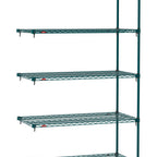 Thumbnail image #1 for Metro Super Erecta SA-1854K3-86-A5 Super Adjustable Super Erecta Wire Add-On Wire Shelving Unit, 54"W x 18"D x 86"H, 600 lb. capacity per shelf, 2000