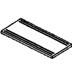 Thumbnail image #1 for Piper Products/Servolift Eastern Reflections RSRTS-50 Stainless Steel 3-Rail Drop-Down Tray Slide, 12" Deep, for 50" Unit