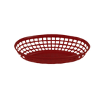Thumbnail image #1 for Thunder Group PLBK938R Fast Food Basket, 9-3/8", Oval, Stackable, Polypropylene, Red Case of 12 Dozen