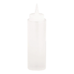 Thumbnail image #1 for TableCraft Products 108C-1 8 oz Clear Squeeze Bottle with Natural Cone Tip Case of 12
