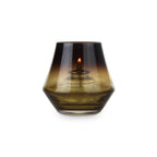 Thumbnail image #2 for Sterno 80550 Round Amber Glass Candle Lamp, 4"H x 4" Diameter, for Liquid Wax or Flameless Rechargeable Candles