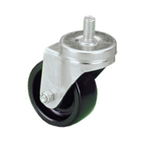 Thumbnail image #1 for Component Hardware CMT1-5KPN 5" Rubber Swivel Threaded-Stem Caster, No Brake, 250 lb Capacity