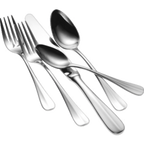 Thumbnail image #2 for 1880 Hospitality Baguette by Oneida® V148SDEF Silver-Plated Soup/Dessert Spoon, 7", Oval Bowl Pack of 1 Dozen