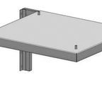 Thumbnail image #1 for Lainox OMP47 Stainless Steel Wall Shelf, 18.3" W x 24.2" D x 11.9" H