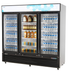 Thumbnail image #5 for Migali Competitor Series 3-Section Reach-In Glass Door Refrigerator Merchandiser, 72 Cu. Ft., Bottom-Mount Self-Contained, White