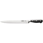 Thumbnail image #1 for CAC China Schnell® KFCV-G101 10-Inch Forged Carving Knife, Granton Edge, Full Tang, High-Carbon Steel, Black Handle Case of 36