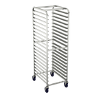 Thumbnail image #1 for Winholt Equipment SS-1820B Stainless Steel Mobile Pan Rack, 40 14" x 18" or 20 18" x 26" Sheet Pan Capacity, Open Sides