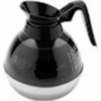 Thumbnail image #1 for Bloomfield (Middleby) REG8896BL24 Regular Plastic & Stainless Steel Coffee Decanter, Black Handle Case of 24