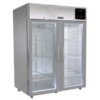 Thumbnail image #2 for QualServ (Middleby) U-Line Commercial UCRE553-SG71A U-Line Corporation (Middleby) Two-Section Reach-In Refrigerator, 49 cu. ft., Glass Doors