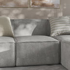 Thumbnail image #2 for Flash Furniture IS-IT2231-MC-GRY-GG Gray Modular Sectional Sofa Armless Center Seat with Padded Back and Seat Cushion