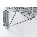 Thumbnail image #1 for Tarrison Products Ltd. TS-SWB18Z Wall-Mount Single Shelf Bracket, 18-inch, Clear Epoxy Finish