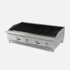 Thumbnail image #1 for Hurakan by Equip.me HKN-CBG48W 48" Countertop Gas Charbroiler, 4 Burners, Manual Controls, Natural Gas/Convertible LPG