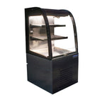 Thumbnail image #1 for Ojeda USA ALPA-36H SS Vertical Open-Air Merchandiser, 55"H x 25.4"W, 2-Tier Adjustable Shelves, Self-Contained Refrigeration