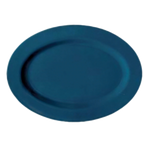 Thumbnail image #1 for G.E.T. Texas M-4020-TB Oval Melamine Platter, Blue, 14" x 10" 1 Dozen