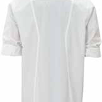 Thumbnail image #2 for Winco UNF-12WM Tapered-Fit Ventilated Long-Sleeve Chef Jacket with Thermometer Pocket, White, Medium Case of 24