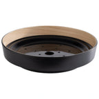 Thumbnail image #1 for Libbey APS Germany - Frida APS 85231 Round Black Serving Bowl with Drip Tray, 13" Diameter, 2-Piece
