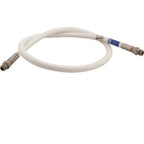Thumbnail image #1 for AllPoints Foodservice Parts & Supplies Mavrik 1681491 Flush Hose, 5 ft, White Silicone, 1/2 in NPT Inlet/Outlet