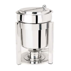 Thumbnail image #1 for Eastern Tabletop 3107P2 7 qt Stainless Steel Soup Chafer with Hinged Cover