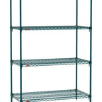 Thumbnail image #1 for Metro Super Erecta SA-2460K3-74-S4 Super Adjustable Super Erecta® Starter Wire Shelving Unit, 60"W x 24"D x 74"H, 600 lb. capacity per shelf, 2000