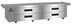 Thumbnail image #2 for Hoshizaki Steelheart Stainless Steel Two-Section Refrigerated Equipment Stand with 4 Drawers, Self-Contained Side-Mounted Refrigeration, 110-1/2 Inch Wide