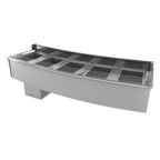 Thumbnail image #1 for RPI Industries Vienna VIAP5-0-R-CV-SC-AT 5-Pan Self-Contained Refrigerated Drop-In Cold Well, Stainless Steel, 87-1/2"W