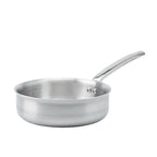 Thumbnail image #1 for JB Prince De Buyer S481 24 Straight Sauté Pan, 9.5-Inch, Brushed 18/10 Stainless Steel, Riveted Handle, Without Cover