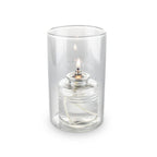 Thumbnail image #2 for Sterno Industrial Chic 85272 Clear Glass Globe Cylinder Lamp Shade, 3-1/2" H x 3" Diameter