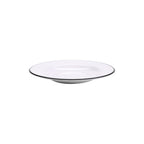 Thumbnail image #1 for G.E.T. Settlement Bistro B-220-W/BK . . Melamine Enamelware Bowl, 24 oz (28 oz Rim-Full), 11", White with Black Trim 1 Dozen