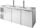 Thumbnail image #5 for True Premier Bar 84-Inch Three-Section Pass-Thru Refrigerated Draft Bar Cooler with 2 Beer Columns