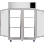 Thumbnail image #2 for QualServ (Middleby) UCRP149-GG71A U-Line Corporation (Middleby) Pass-Thru Refrigerator, 2-Section, 49 cu. ft., Glass Doors Front & Back, Stainless