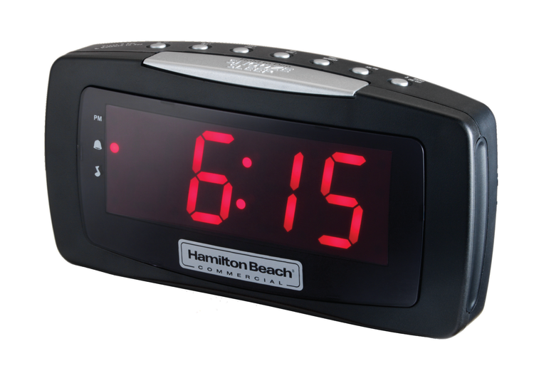 Product image #3 for Hamilton Beach Commercial Digital AM/FM Hotel Alarm Clock Radio with 1.2-Inch Display