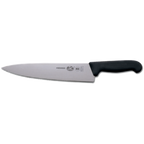 Thumbnail image #1 for JB Prince V813 10PL 10-Inch Serrated Chef's Knife, Stamped High-Carbon Stainless Steel, Black Plastic Handle