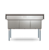 Thumbnail image #7 for KoolMore 60-Inch 3-Compartment Commercial Sink with 18x18x14 Bowls and Backsplash