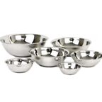 Thumbnail image #1 for Thunder Group SLMB207 13 Qt Heavy-Duty Stainless Steel Mixing Bowl with Curved Lip and Flat Bottom Case of 24