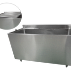 Thumbnail image #1 for NBR Equipment IBB-4824 Underbar Beer Bin, 48 x 24 x 32-1/2 in, 12-Case Capacity, 18 in Deep Stainless Steel Liner