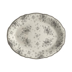 Thumbnail image #1 for Steelite International HL Ivory HL52763887 Oval China Platter, 12.625" x 9.75", Scalloped Edge 1 Dozen