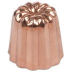 Thumbnail image #1 for JB Prince Matfer M480 45 Cannelé Mold, 45-Cavity, Copper with Tin Lining, 1-1/2" x 1-1/2"