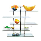 Thumbnail image #1 for Steelite International DW Haber DWPSTAND5TIER 5-Tier Metal Buffet Display Stand, 36"W x 11"D