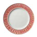 Thumbnail image #1 for Vertex China Grass Valley GV-6-M 6-1/2" Round Porcelain Plate with Embossed Rim Case of 3 Dozen