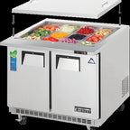Thumbnail image #5 for Everest Refrigeration EOTPS2 Open Top Mega-Top Refrigerated Prep Table, 2-Section, 35-5/8-Inch, 12 x 1/6-Size Pan Capacity