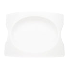 Thumbnail image #1 for CAC China Fashion Bridge FSB-25 Rectangular Porcelain Platter, Super White, 20" x 14-3/4" x 2-3/4" Case of 4