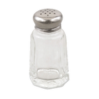 Thumbnail image #1 for Alegacy Foodservice Products 150SP 1 oz Salt Shaker with Paneled Glass Jar and Stainless Steel Mushroom Top