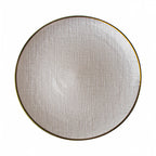 Thumbnail image #1 for Kadra Kitchenware Vikko Decor VD-1307-WG Charger Plate, 13 in, White with Gold Rim Case of 12