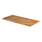 Thumbnail image #2 for Steelite International Creations Wood 6525TW304 Rectangular Wood Serving Plate, 13.75" x 6.5", Without Handle