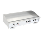 Thumbnail image #2 for Venancio USA Elite Series R60CT-60G Gas Countertop Griddle, 60"W, 24"D Cooking Surface, 1" Smooth Steel Plate, 5 Manual Controls