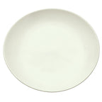 Thumbnail image #1 for Winco Brechia OKP-12PL-AW Porcelain Oval Platter, 12"W x 10-1/2"D x 1-1/2"H, American White 1 Dozen