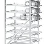 Thumbnail image #4 for Advance Tabco CR10-162 Stationary Aluminum Can Rack, Open Top, for #5 and #10 Cans, 162 #10/216 #5 Capacity