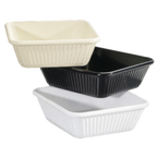 Thumbnail image #1 for G.E.T. ML-177-W 3 Qt Melamine Casserole Dish, 10" x 8-3/4" x 3" Deep, White Case of 3