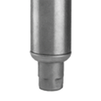 Thumbnail image #1 for Eagle Group 301036 White Metal Bullet Shelf Foot